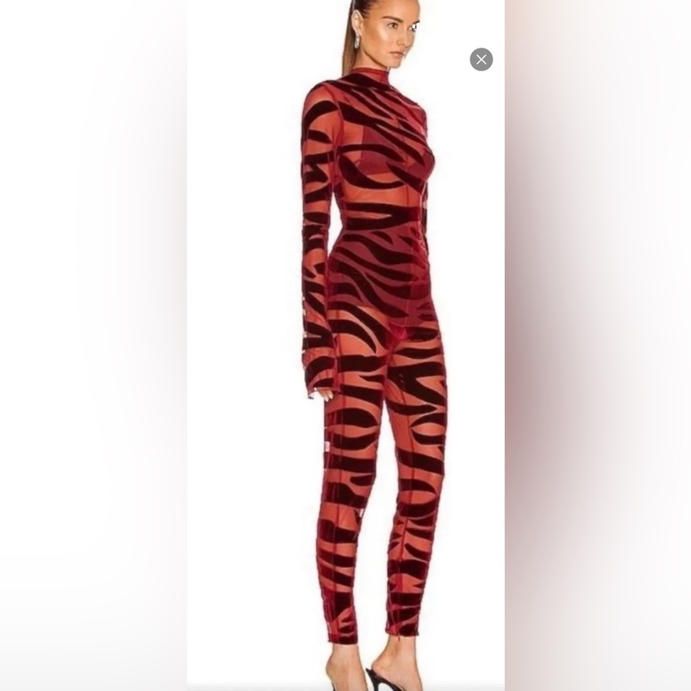 Laquan Smith Oxblood catsuit - NWT